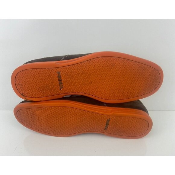 Fossil Men's Brown Suede Wingtip Oxford Casual Dress Shoes Size 9 M - Picture 6 of 12